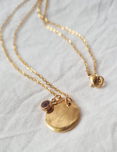 Charger l&#39;image dans la galerie, Collier Médaille et pierre de Naissance
