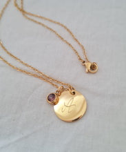 Charger l&#39;image dans la galerie, Collier Médaille et pierre de Naissance

